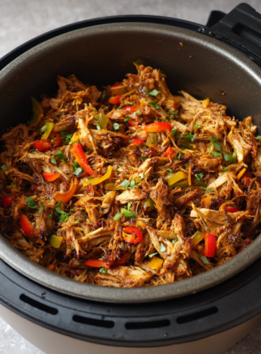 Air Fryer Vegan Jackfruit Pulled “Pork