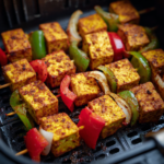 Air Fryer Vegan Tofu Tikka Skewers