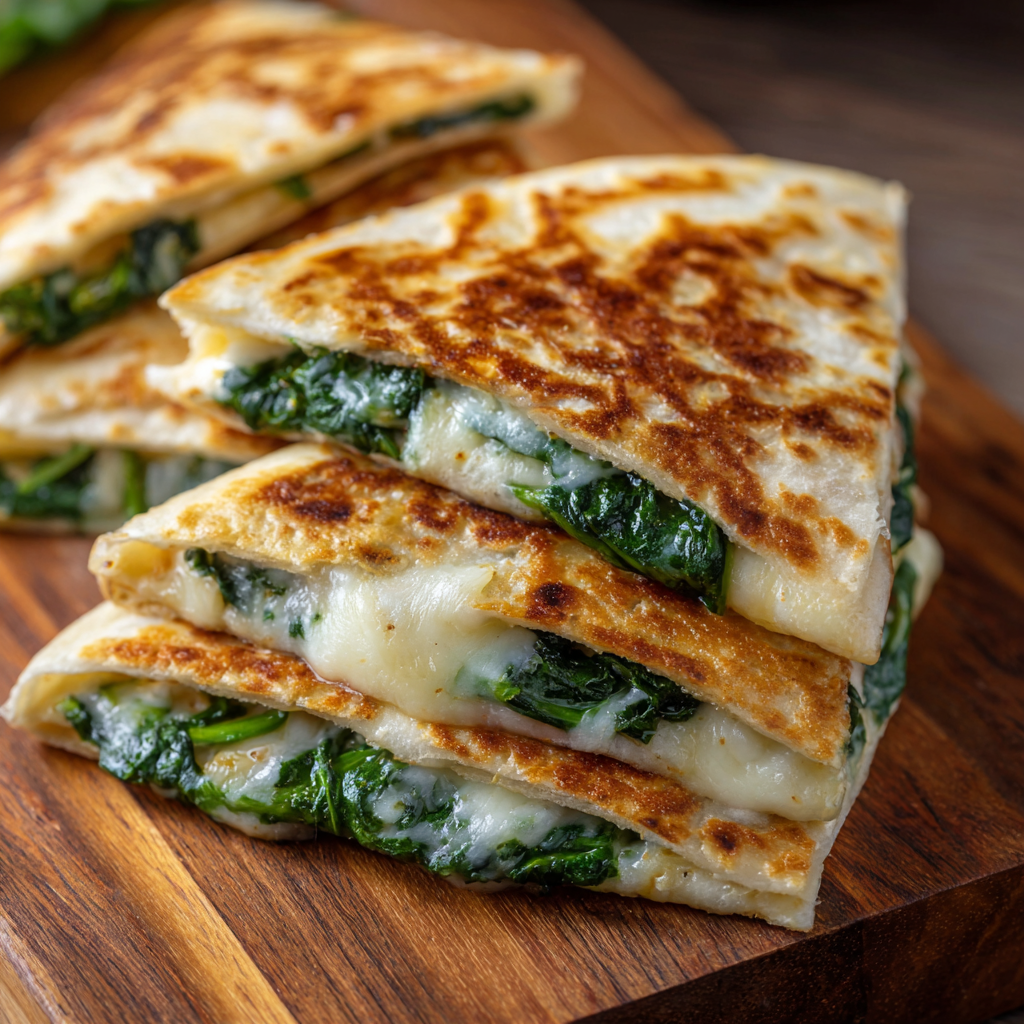 Air Fryer Spinach Quesadillas