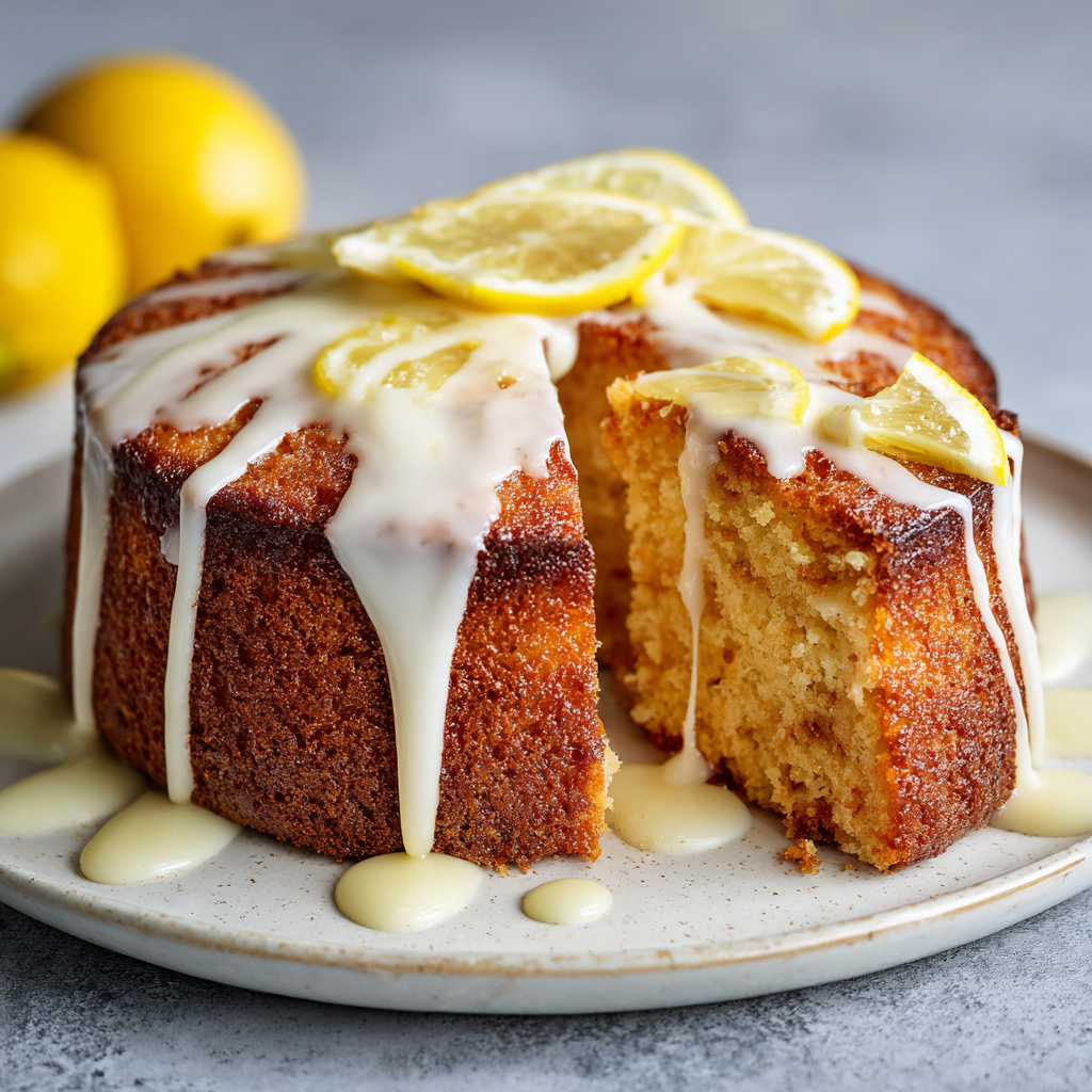 how to make Air Fryer Lemon Drizzle Cake