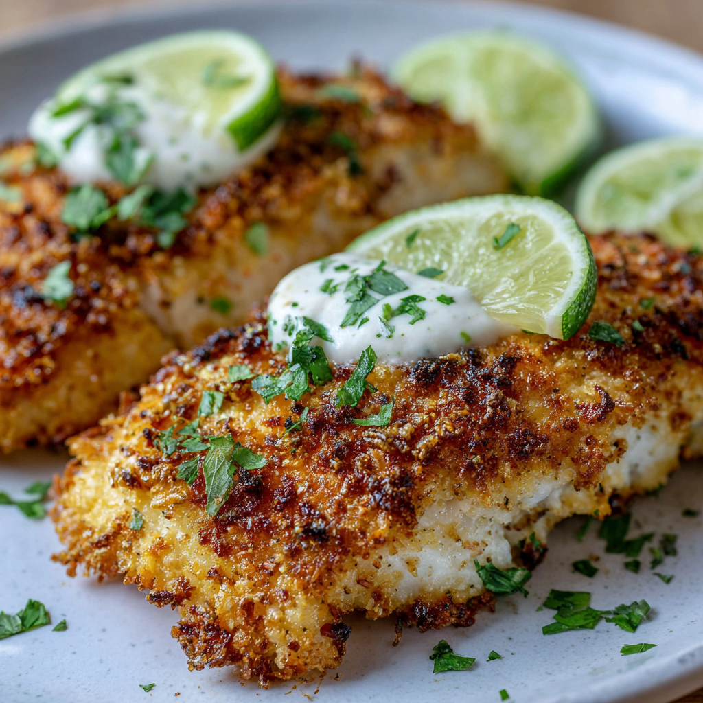 Air Fryer Coconut Crusted Fish
