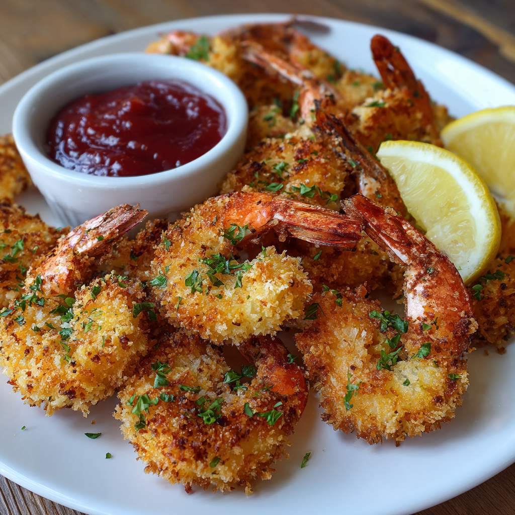 Crispy Breaded Air Fryer Shrimp