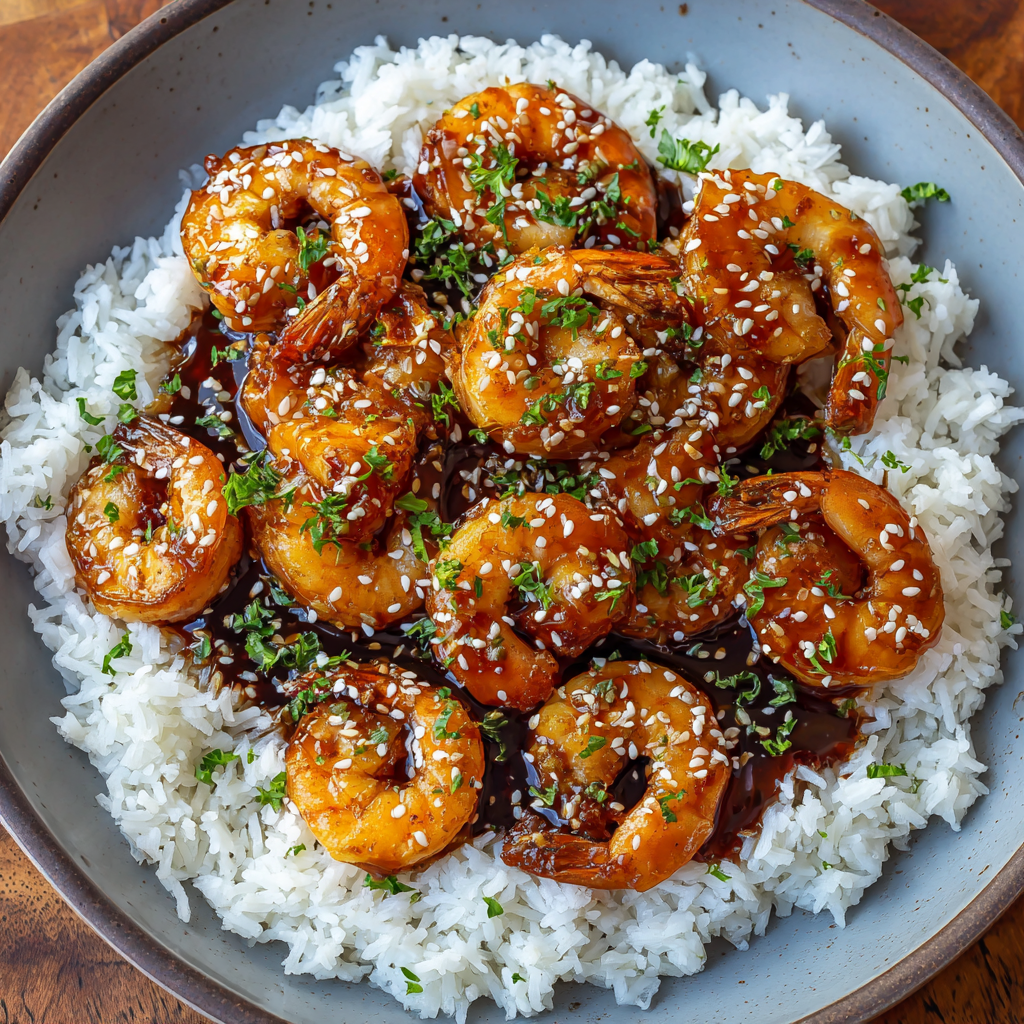 Teriyaki Air Fryer Shrimp
