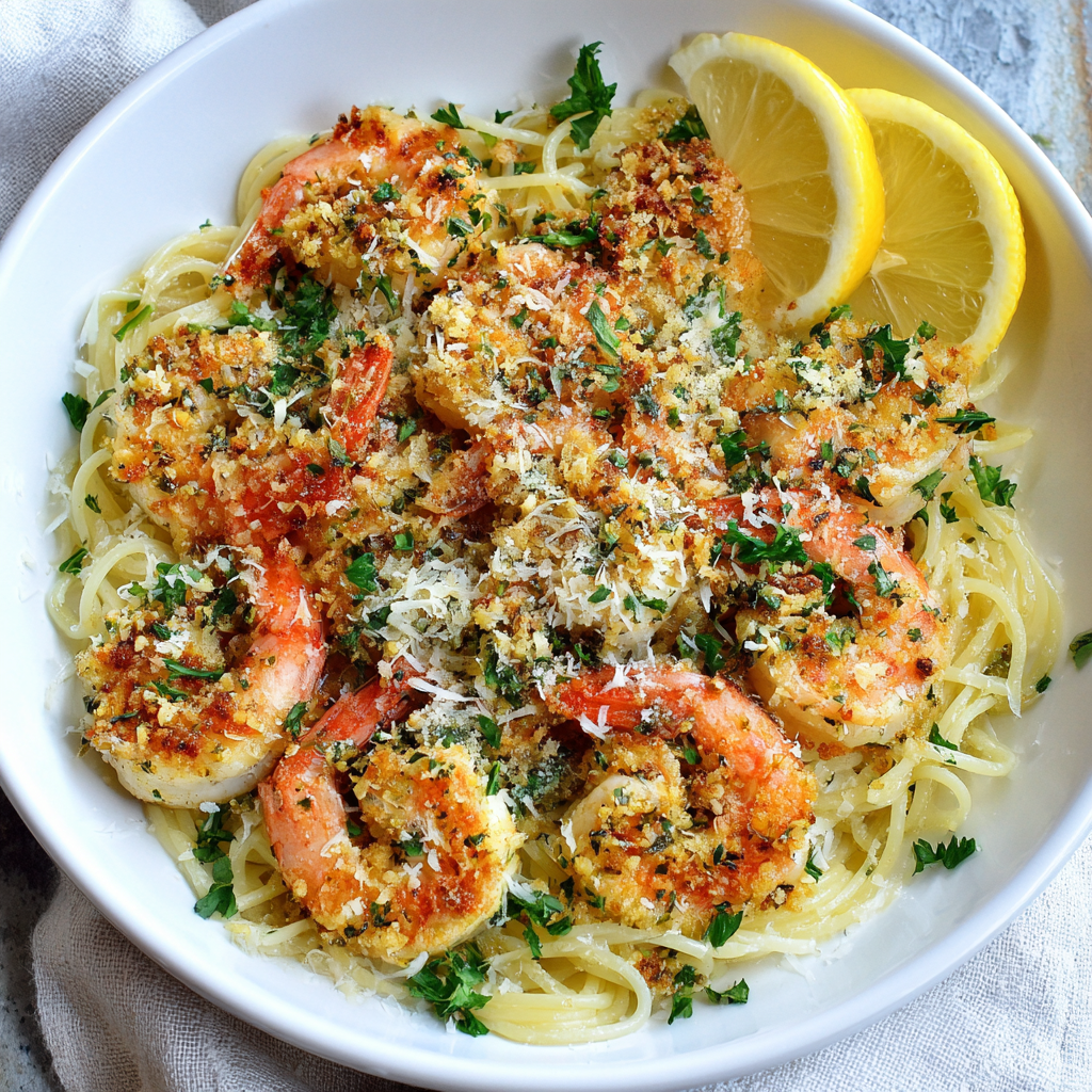 Air Fryer Shrimp Scampi