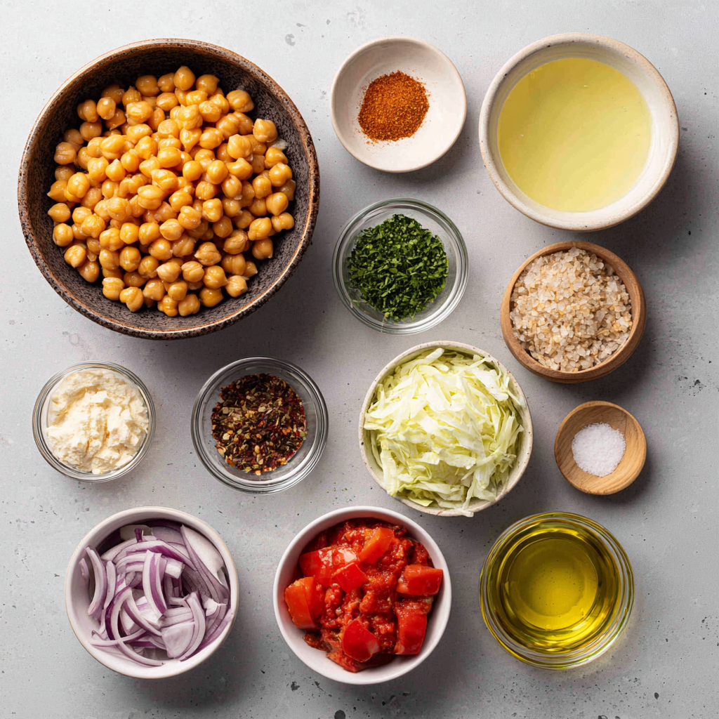 Air Fryer Vegan Marry Me Chickpeas ingredients