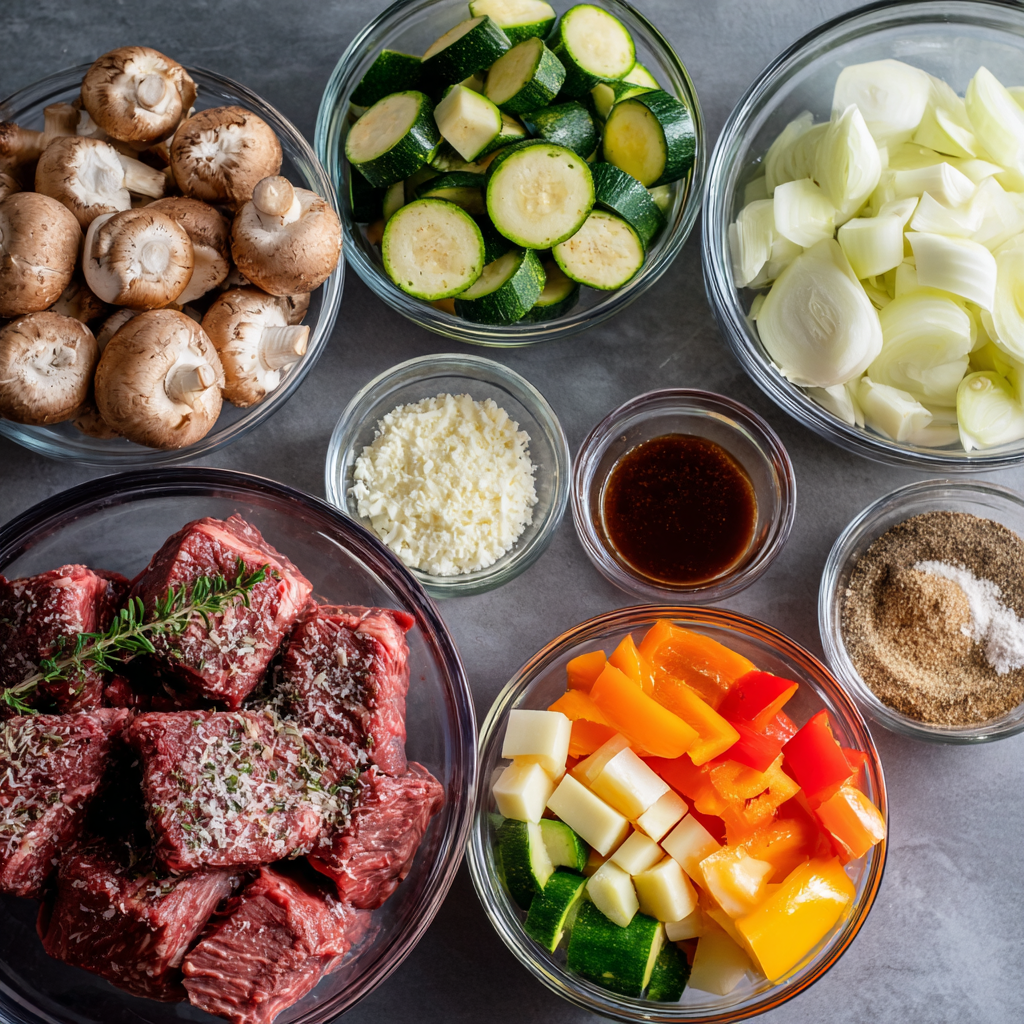 Air Fryer Steak Power Bowls ingredients