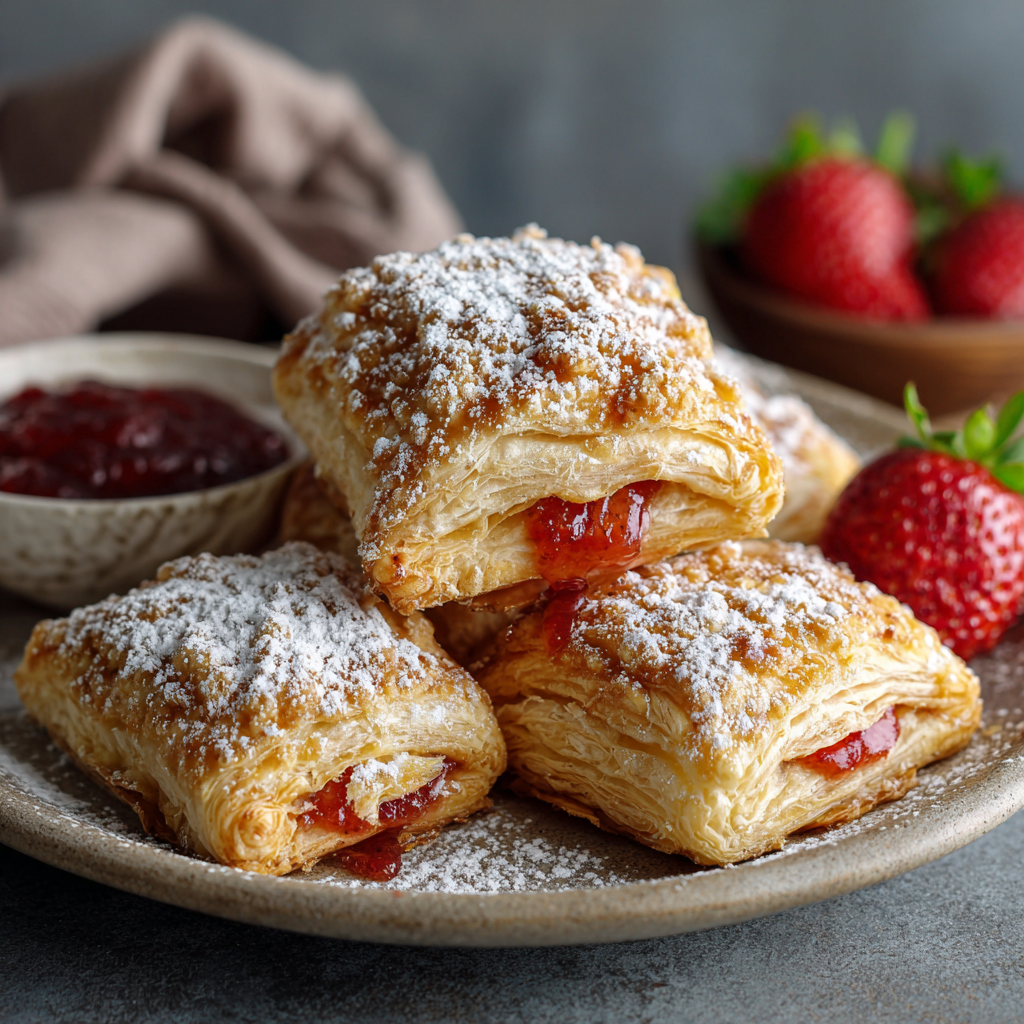 How to make Air Fryer Strawberry Puff Pastries