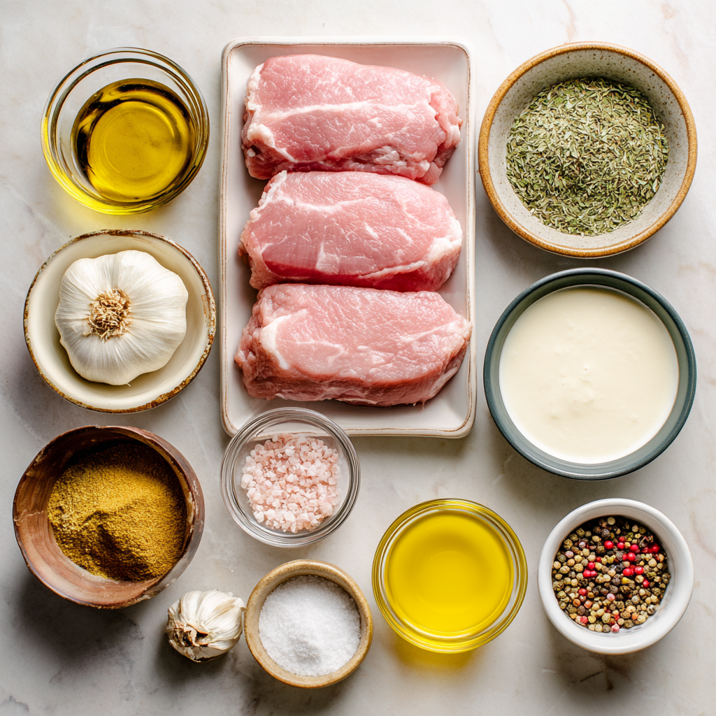 Air Fryer Italian Cream Sauce Pork Tenderloin ingredients