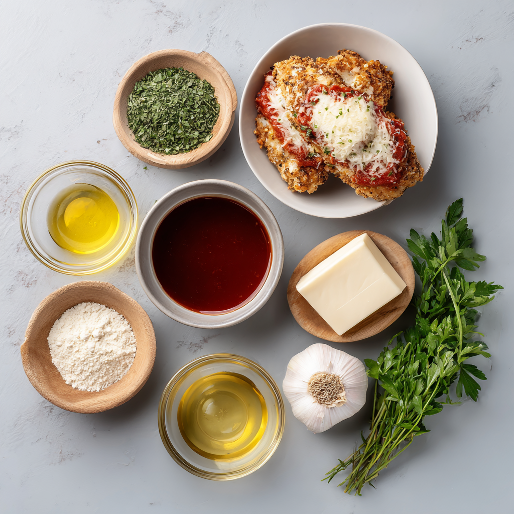 Air Fryer Chicken Parmigiana ingredients