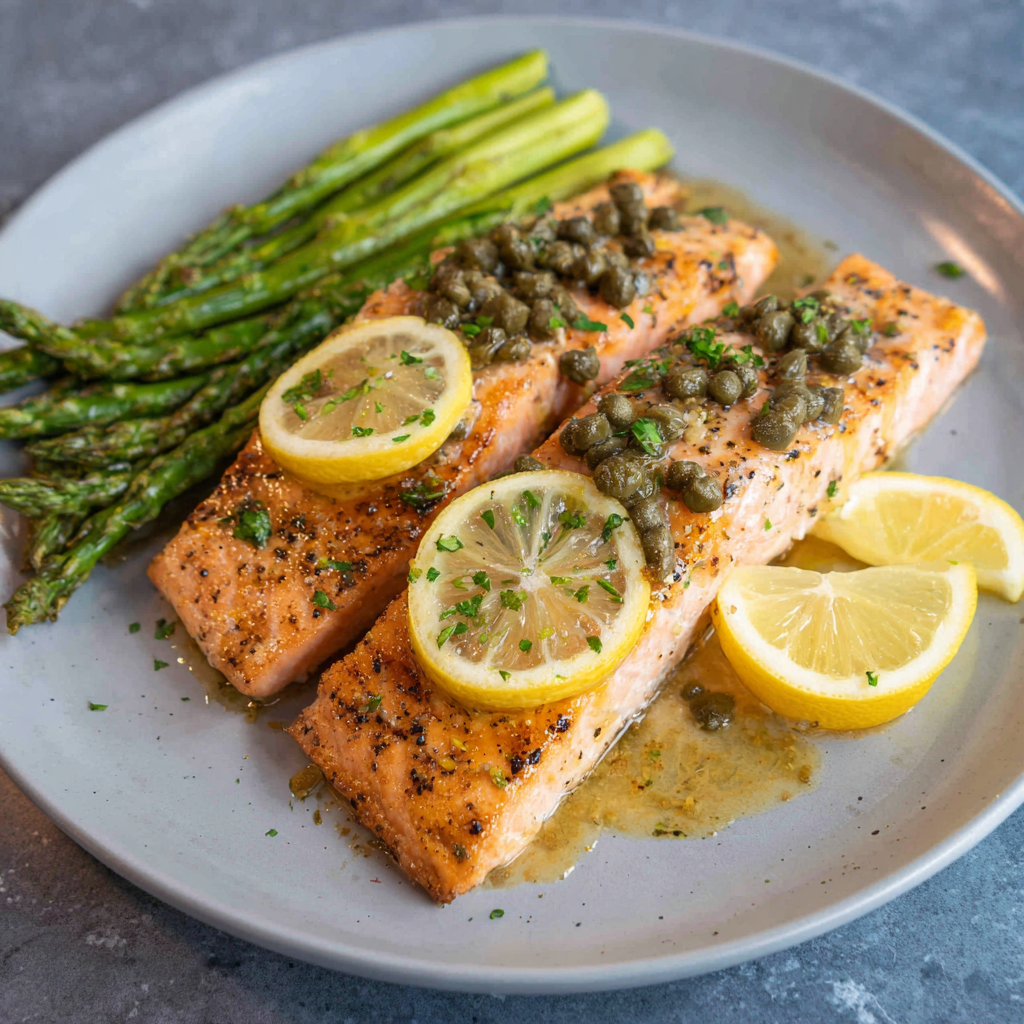 How to make Air Fryer Salmon Piccata
