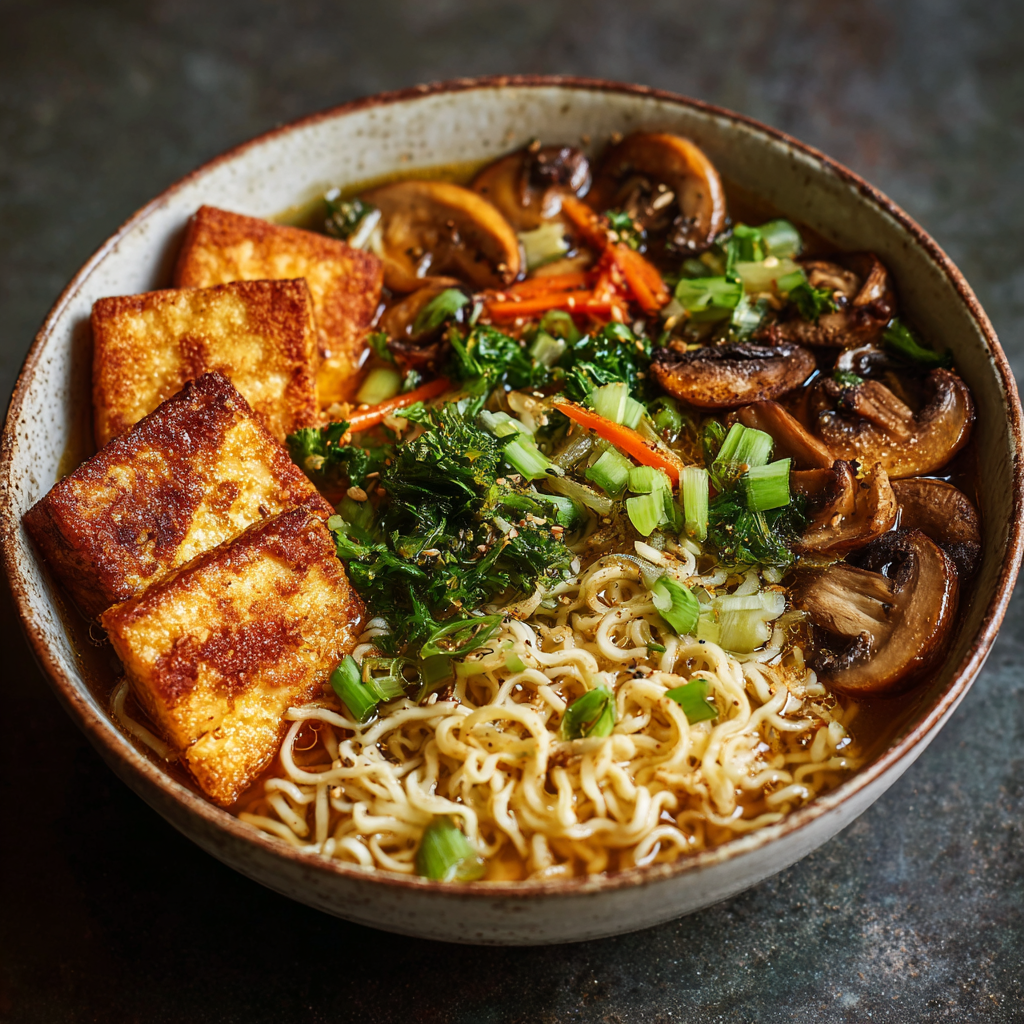 how to make Air Fryer Vegan Ramen