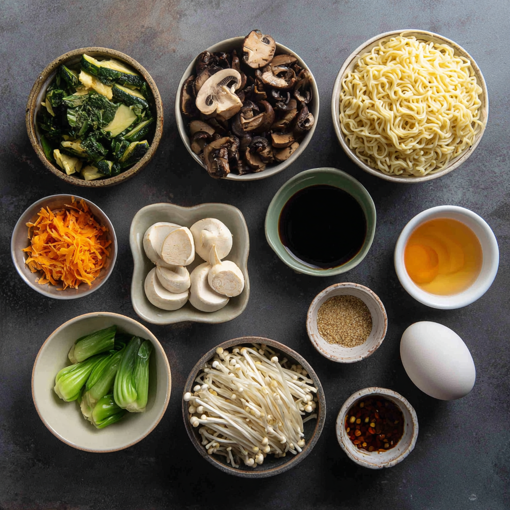 Air Fryer Vegan Ramen ingredients