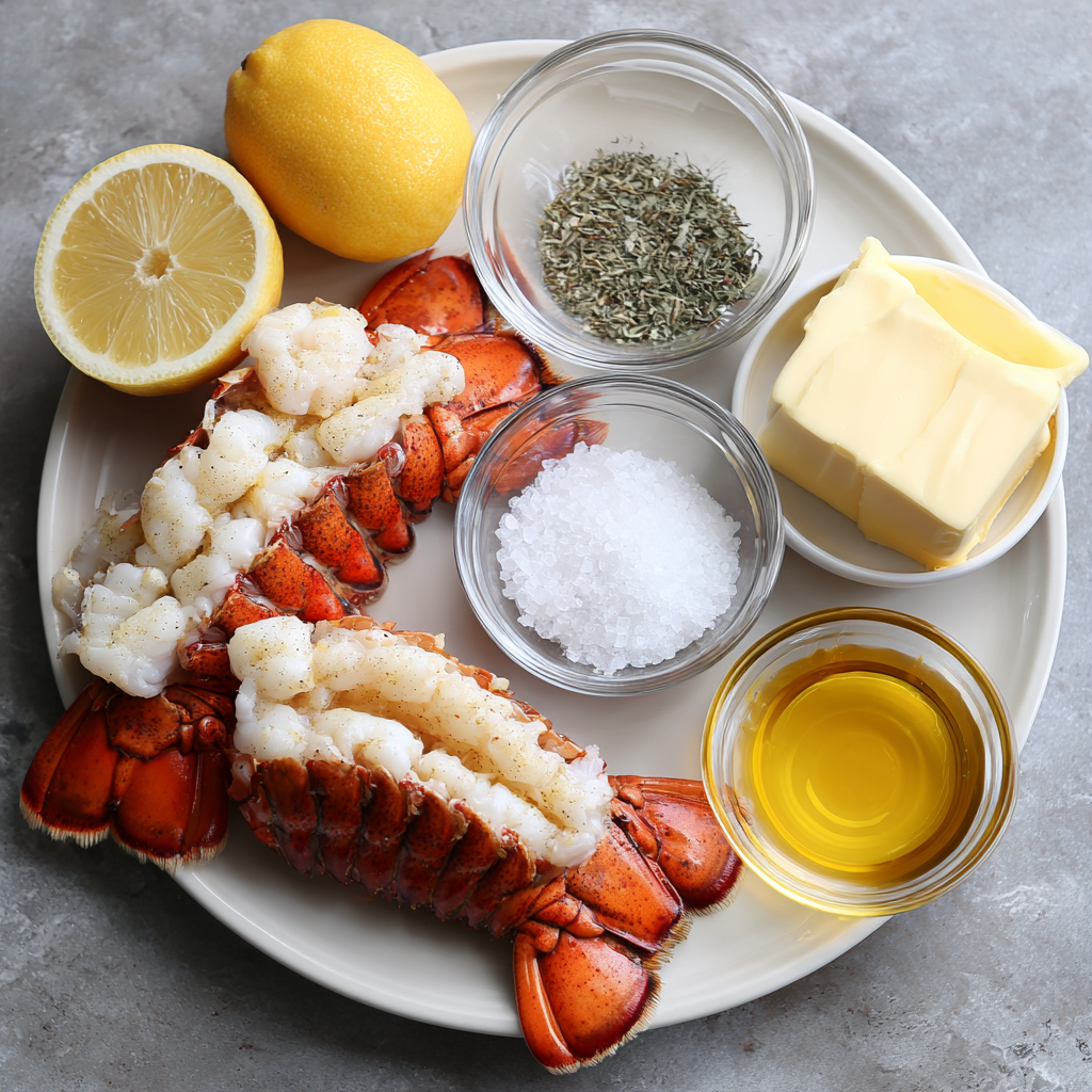 Air Fryer Classic Lemon‑Garlic Butter Lobster Tails ingredients