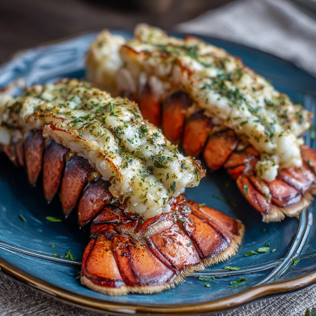 How to make Air Fryer Garlic Herb Butter Lobster Tails