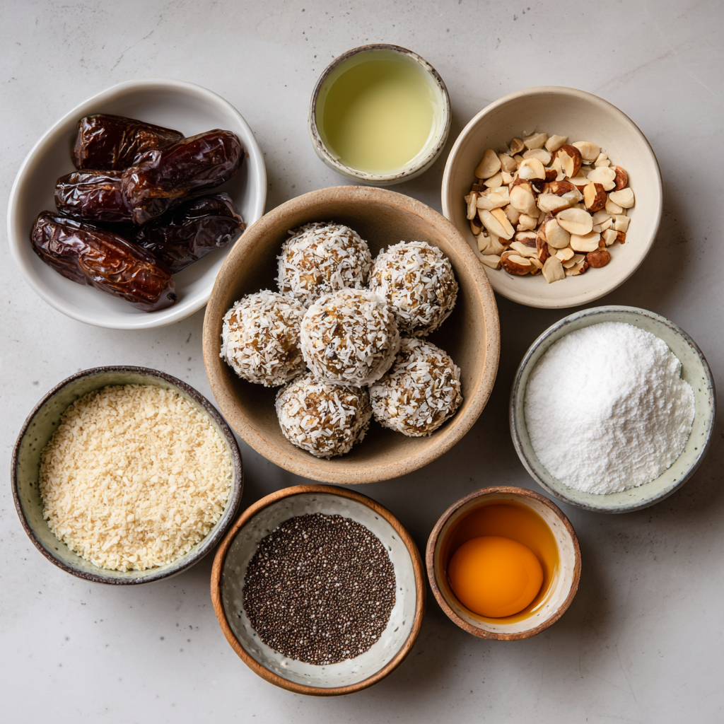Air Fryer Vegan Protein Balls ingredients