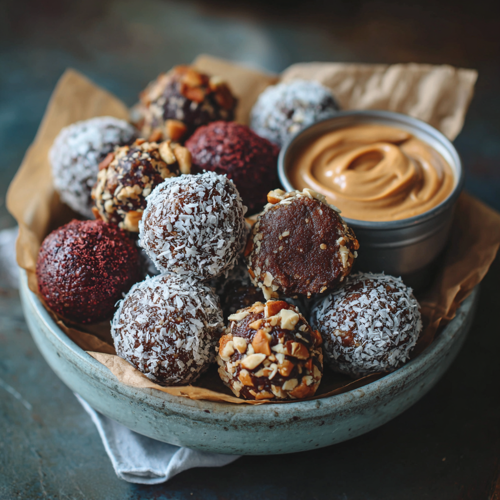 how to make Air Fryer Vegan Protein Balls