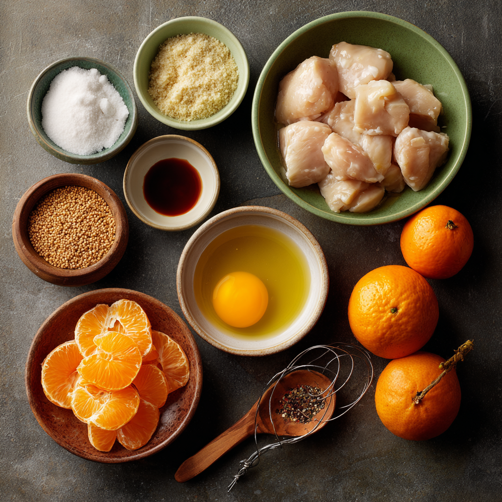 Air Fryer Low-Carb Orange Chicken ingredients