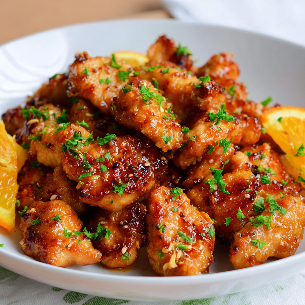 how to make Air Fryer Low-Carb Orange Chicken