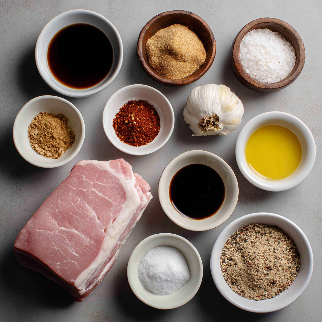 ingredients of Air Fryer Roast Pork Recipe