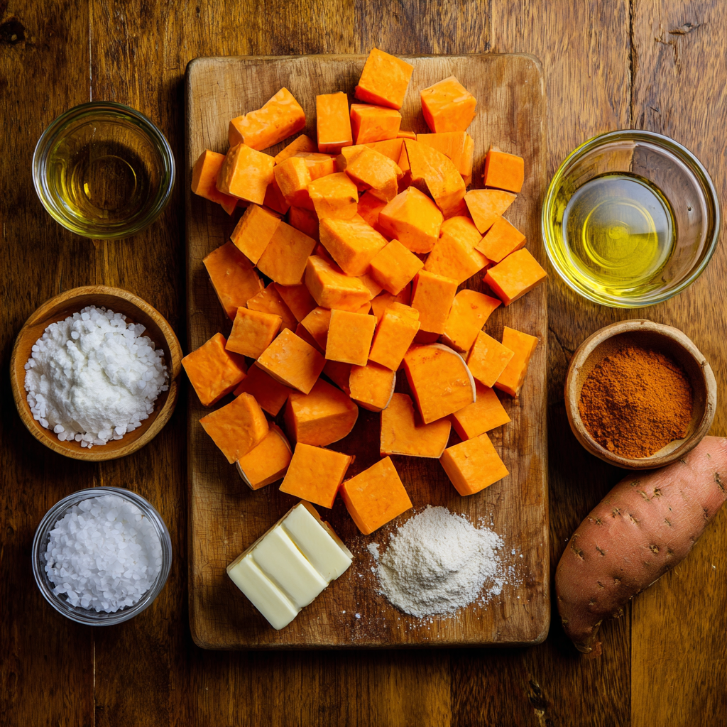 Air Fryer Sweet Potato Cubes ingredients