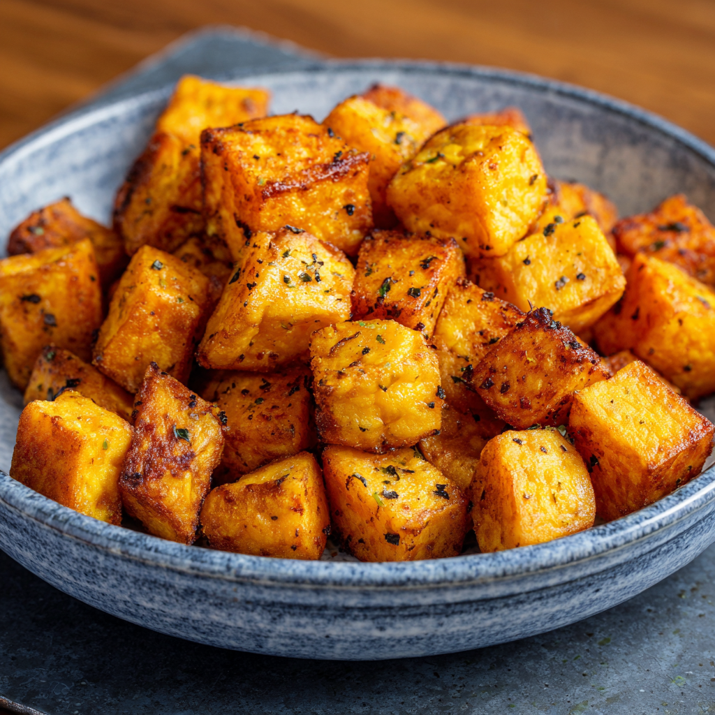 how to make Air Fryer Sweet Potato Cubes