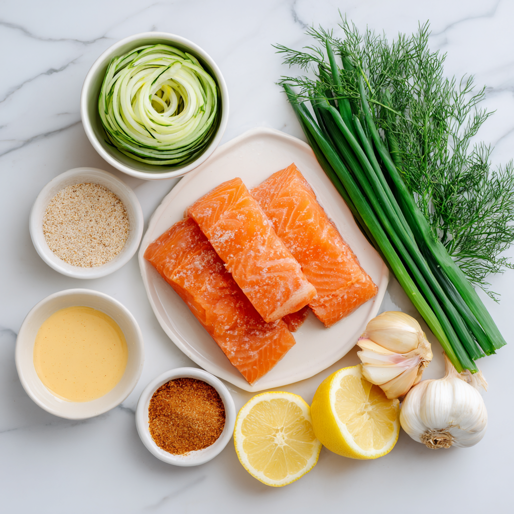 Air Fryer Salmon Pinwheels ingredients
