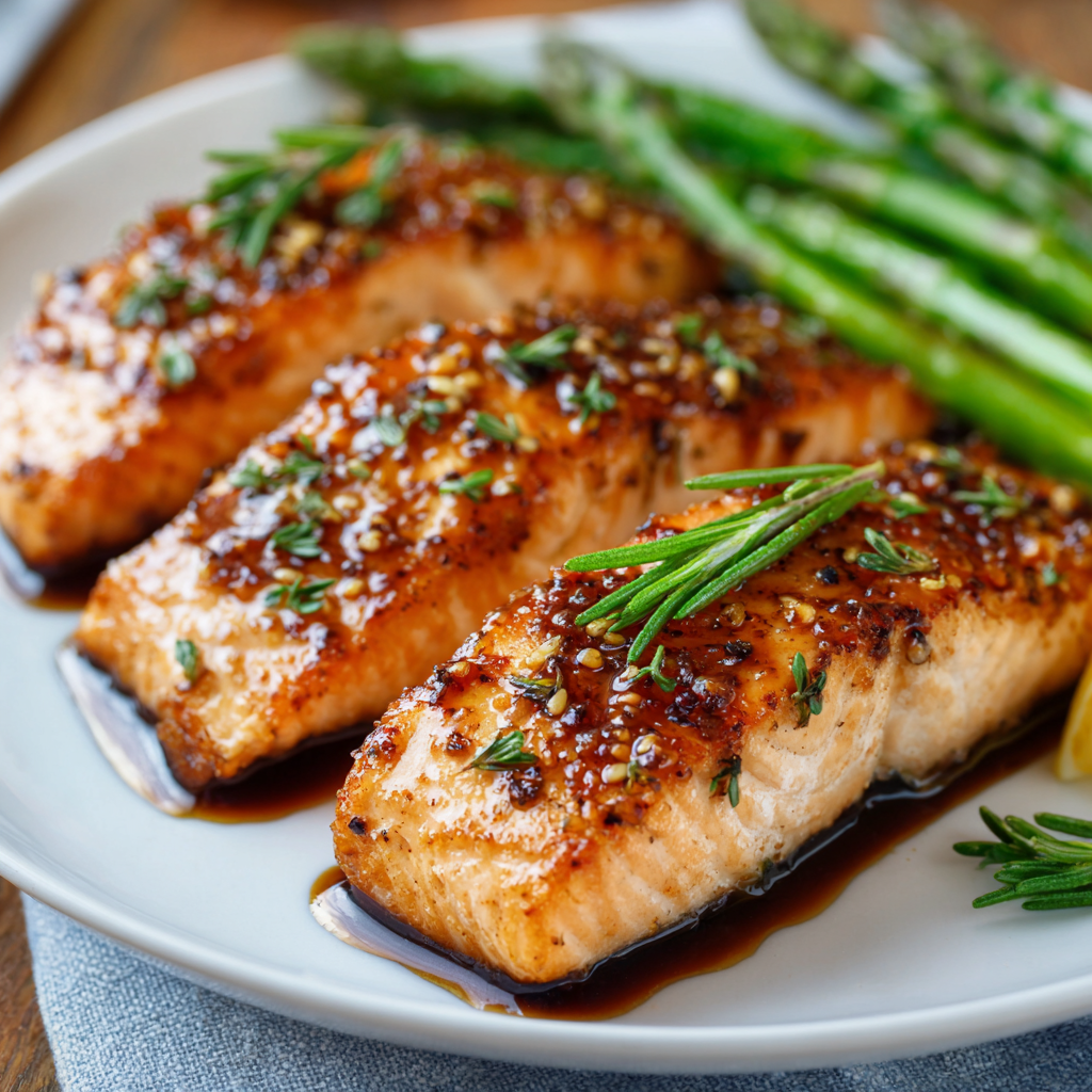 how to make Air Fryer Honey Glazed Salmon