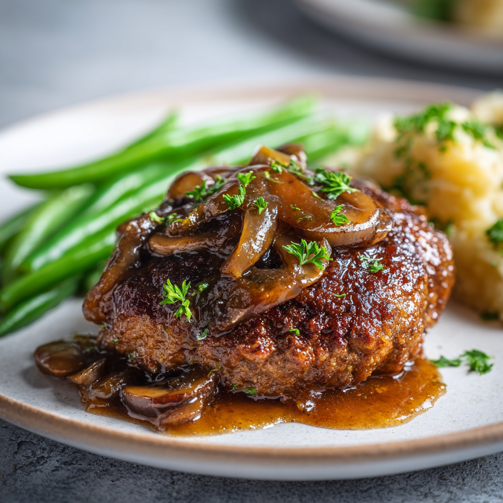 how to make Air Fryer Salisbury Steak