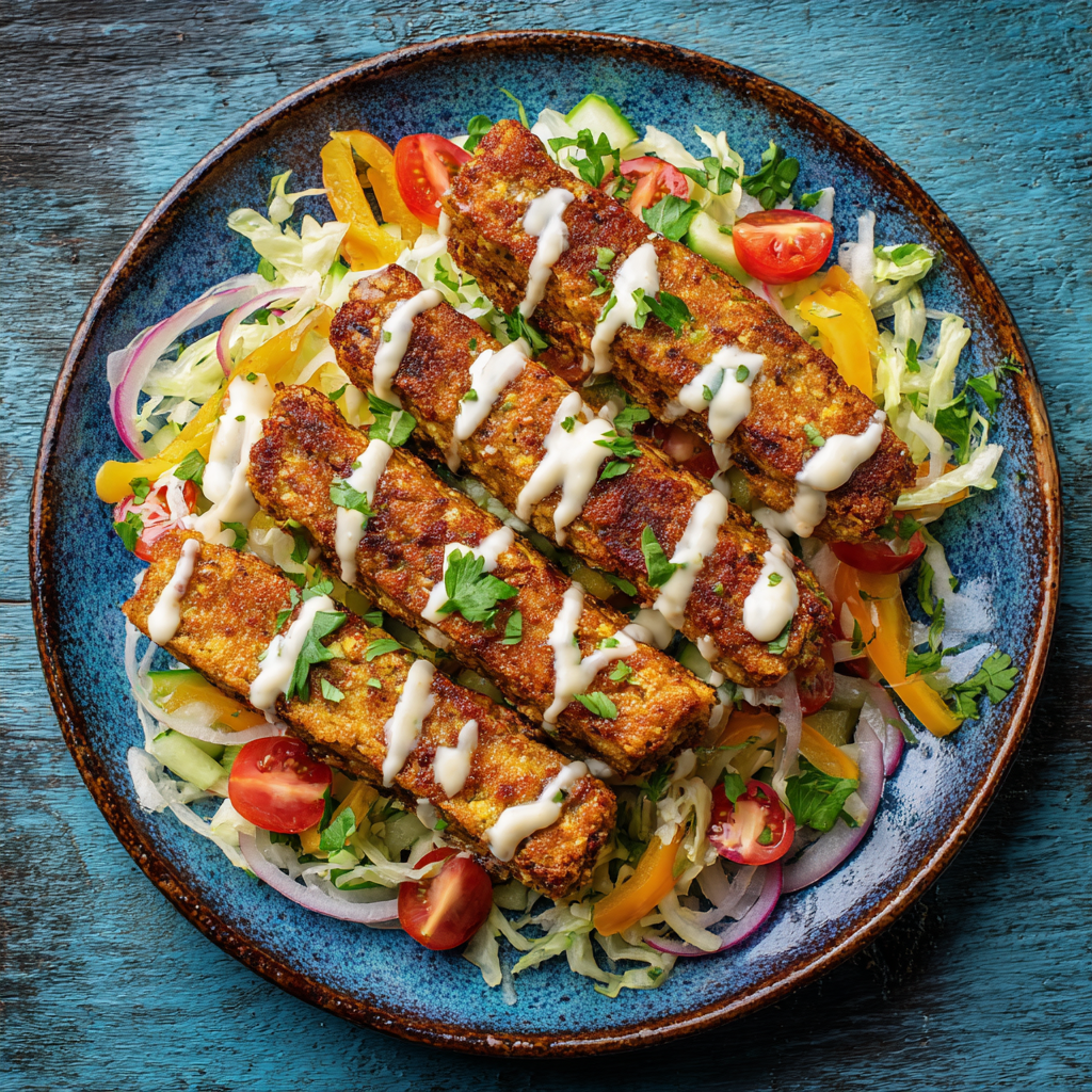how  to make Air Fryer Vegan Kebab