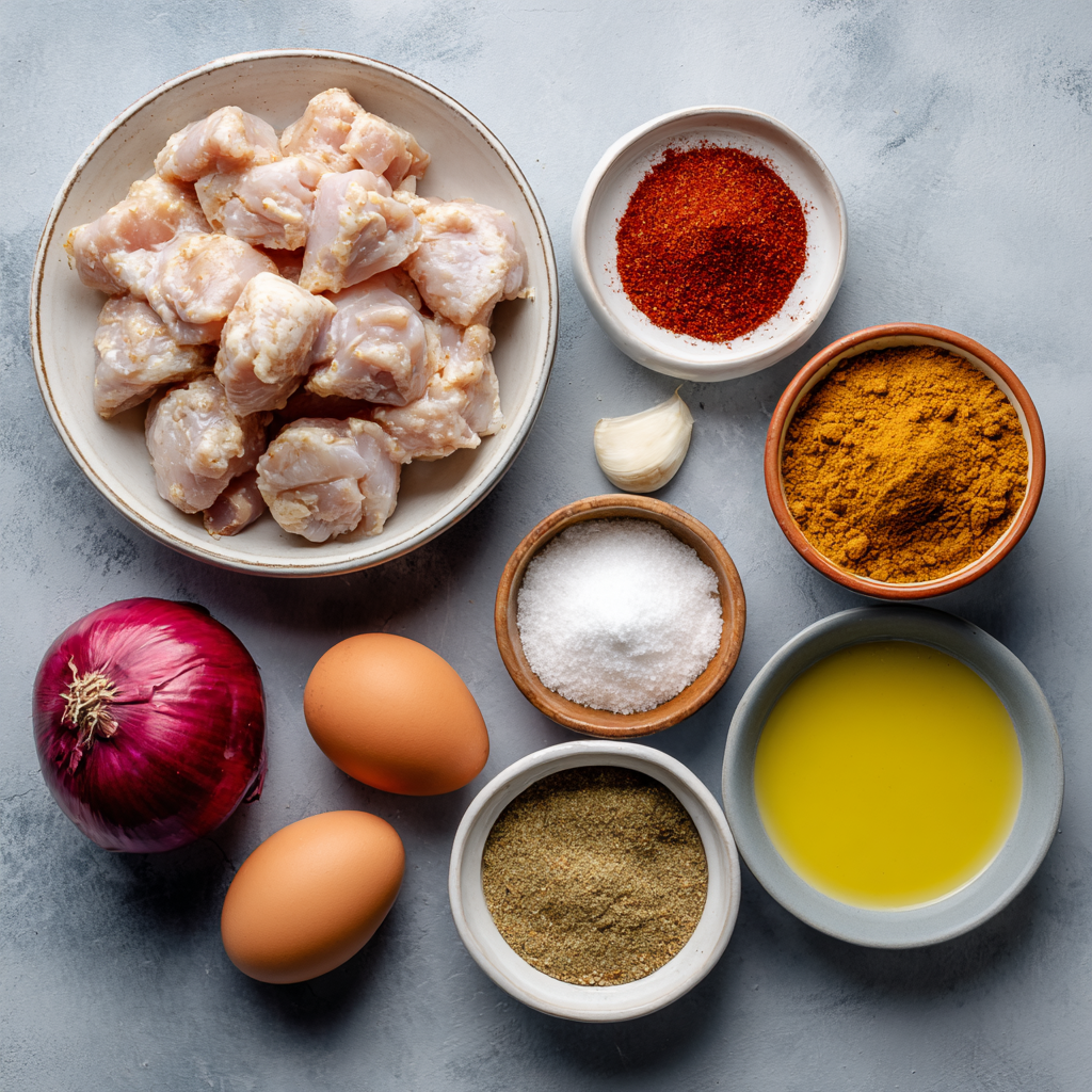 ingreidents of Air Fryer Chicken Tikka Masala