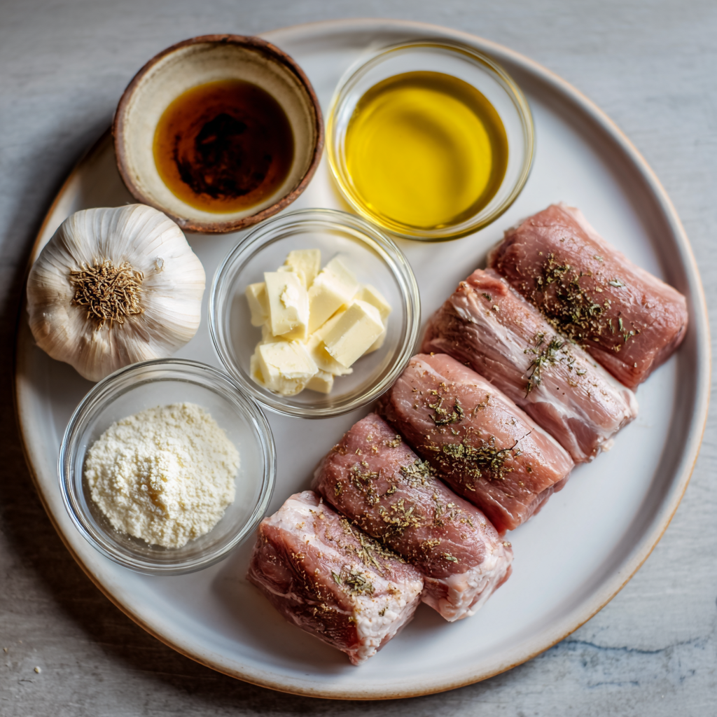 Air Fryer Garlic Butter Pork Tenderloin ingredients