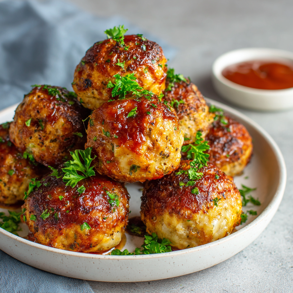 how to make Air Fryer Chicken Meatballs