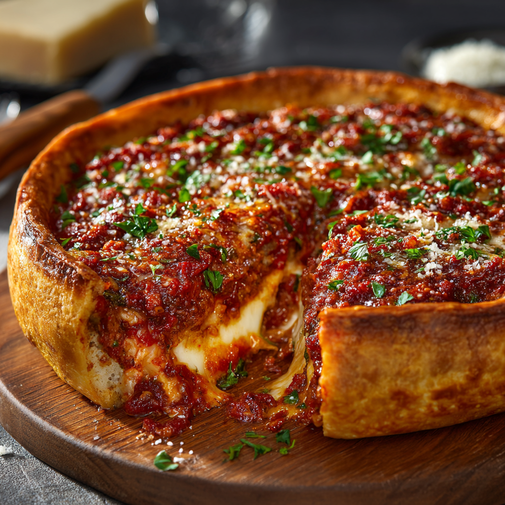 How to make Air Fryer Chicago Deep‑Dish Pizza