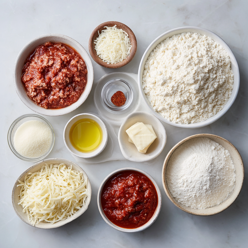 Air Fryer Chicago Deep‑Dish Pizza ingredients