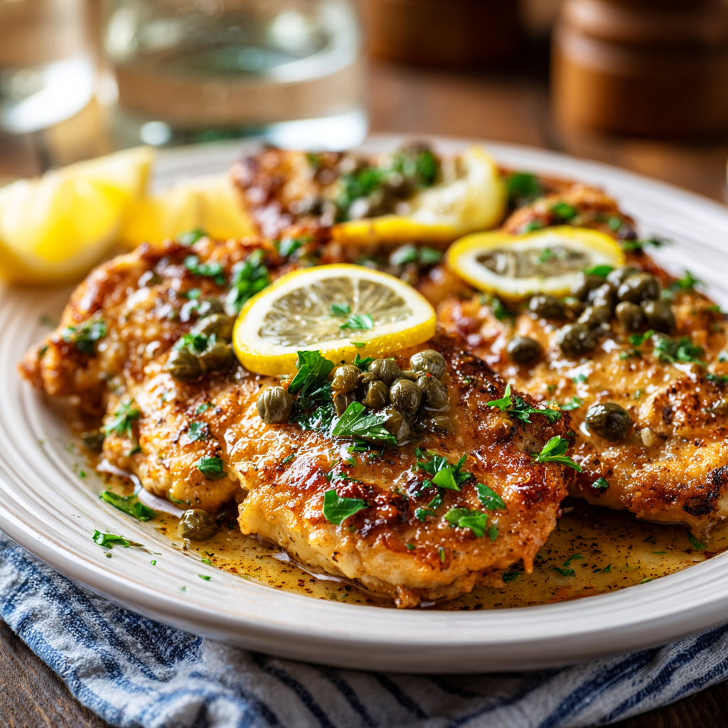 How to make Air fryer chicken Piccata