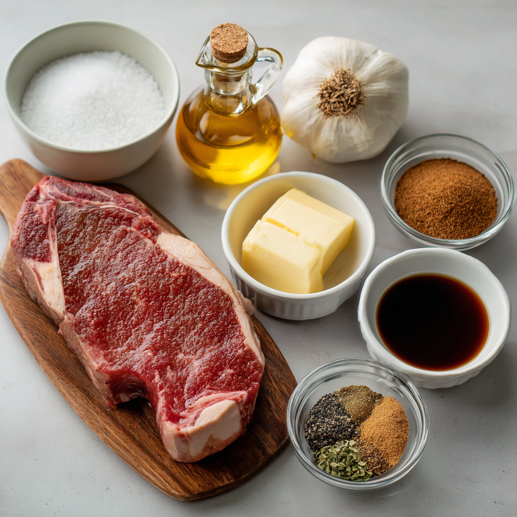 Air Fryer Coffee‑Rubbed New York Strip ingredients