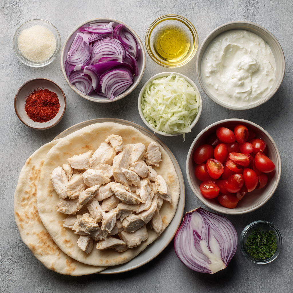 Air Fryer Chicken Gyros ingredients