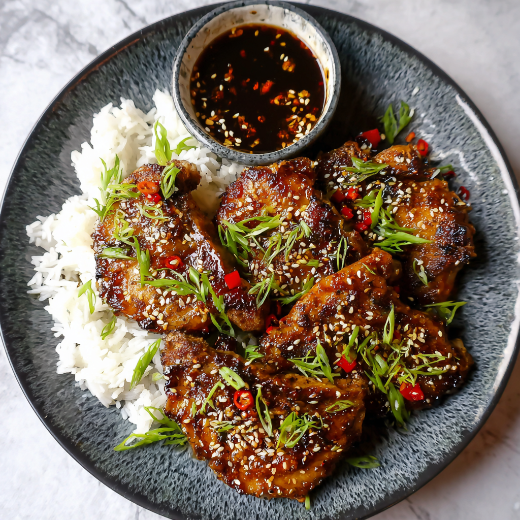 how to prepare Air Fryer Sticky Asian Pork Chops