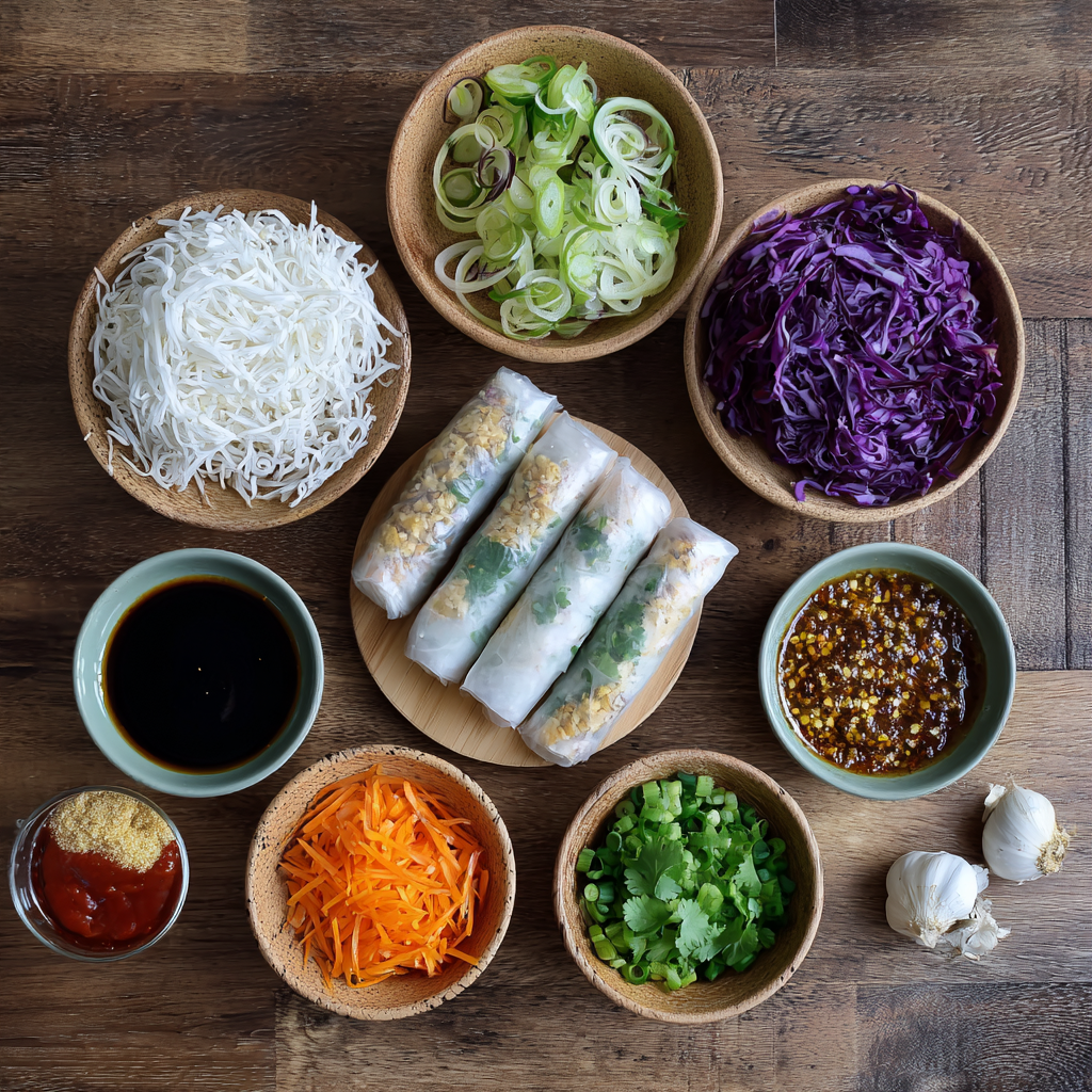 Air Fryer Vegan Spring Rolls ingredients