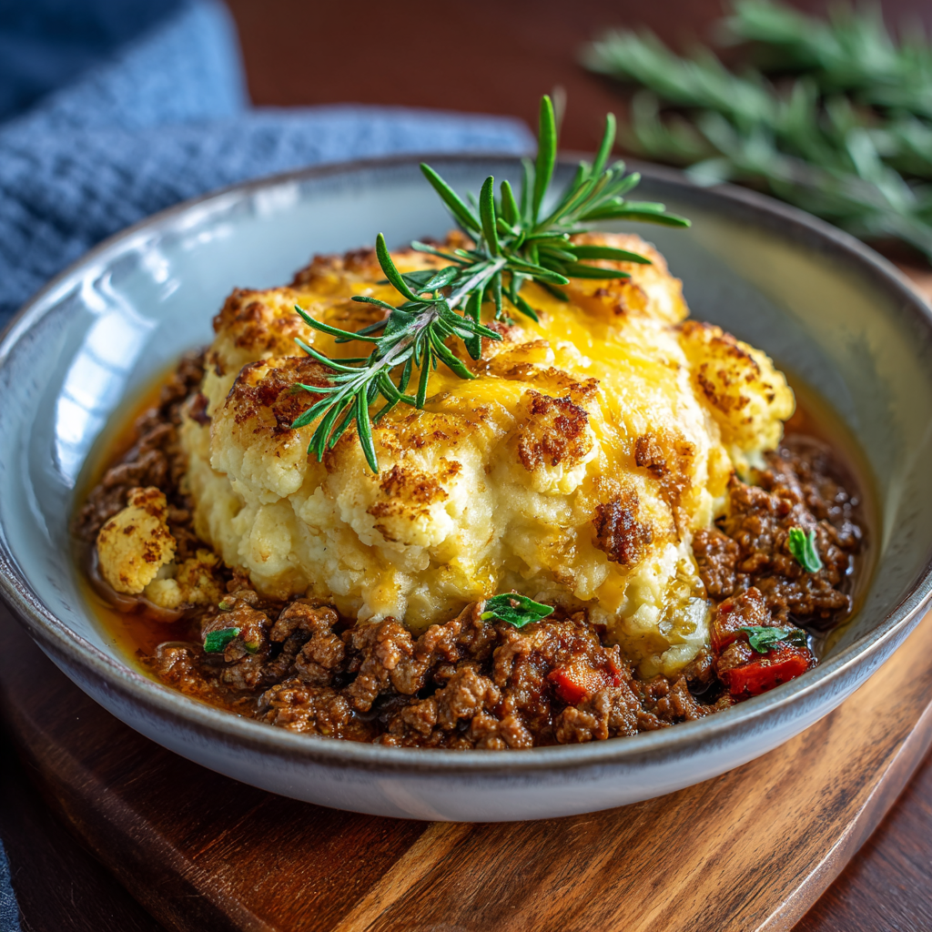 how to make Air Fryer Low‑Carb Cauliflower Shepherd’s Pie