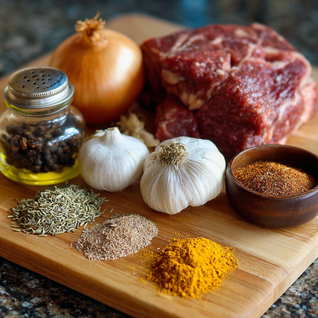 Air Fryer Moroccan Spiced Beef ingredients