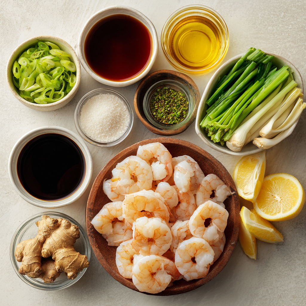 Air Fryer Hibachi Shrimp ingredeints