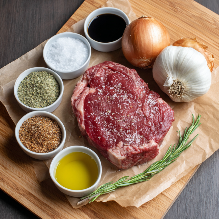 ingedients ofAir Fryer Sous-Vide Steak