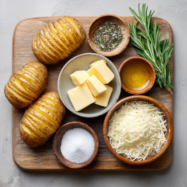 Air Fryer Hasselback Potatoes ingredients