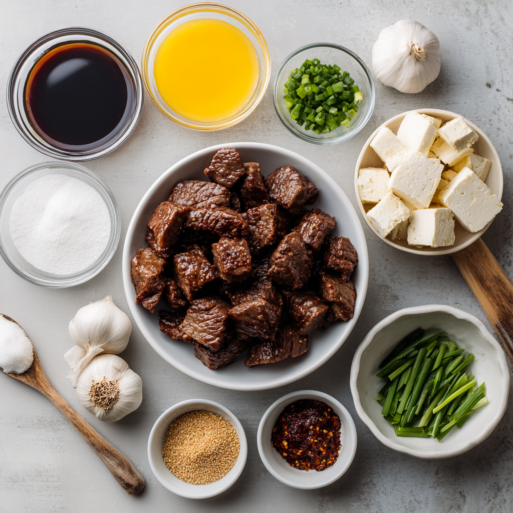 Air Fryer Teriyaki Steak Bites ingredients