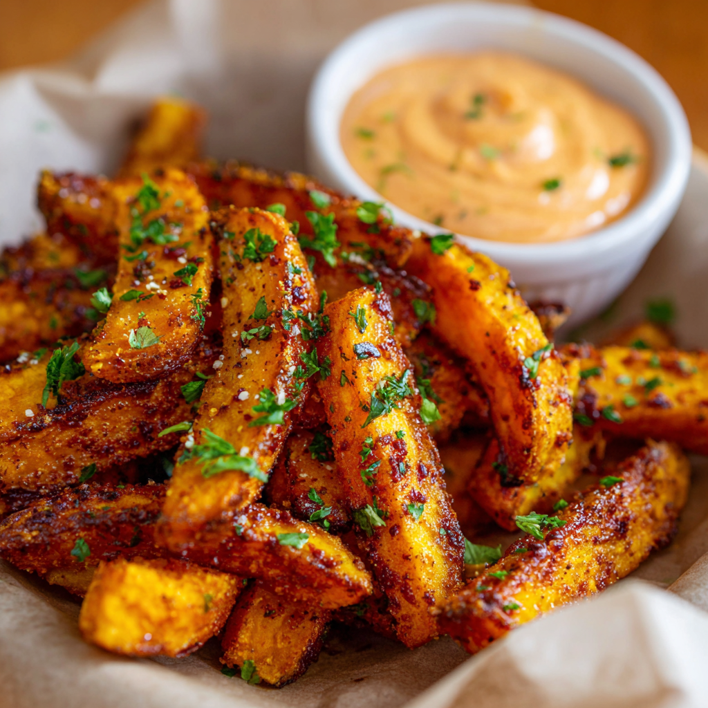how to make Air Fryer Pumpkin Fries