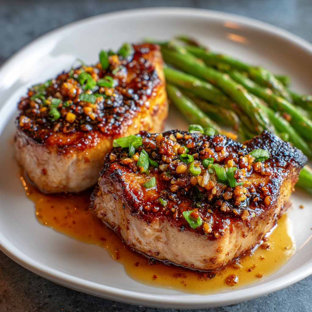how to make Air Fryer Brown Sugar Garlic Pork Chops