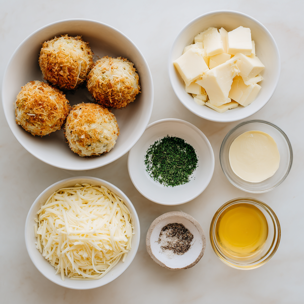 Air Fryer Mashed Potato Stuffed Balls ingredients