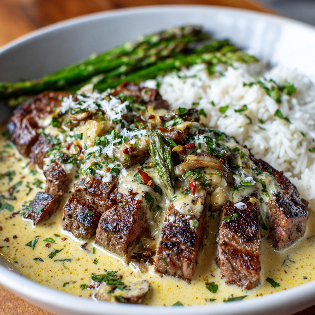 How to make Air Fryer Creamy Tuscan Garlic Butter Steak
