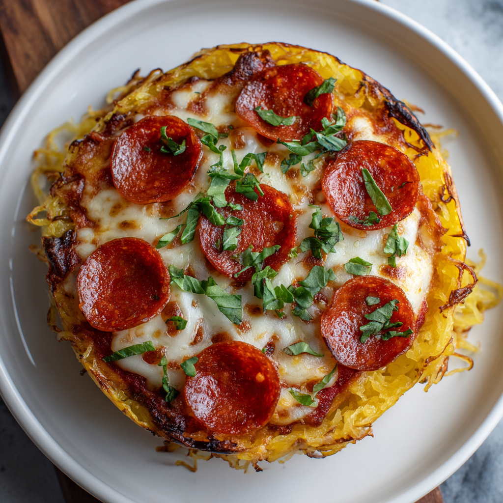 how to make Air Fryer Pizza Spaghetti Squash